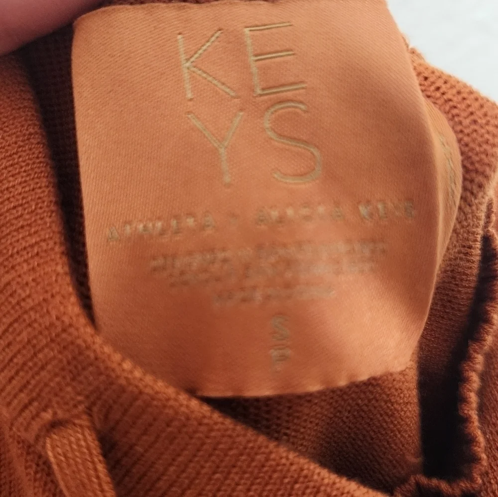 Athleta x Alicia Keys FoliageI Orange Hooded Intention Sweater S